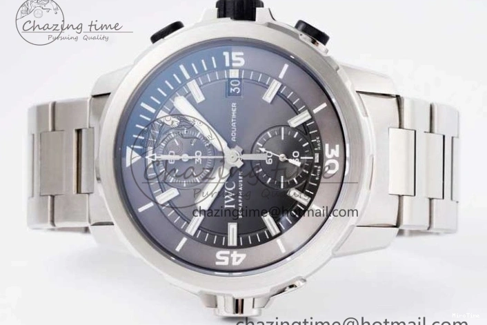 MIROTIME 0205 EasyCare Aquatimer Chrono SS V6SF 1:1 Best Edition Gray Dial on SS Bracelet A 7035